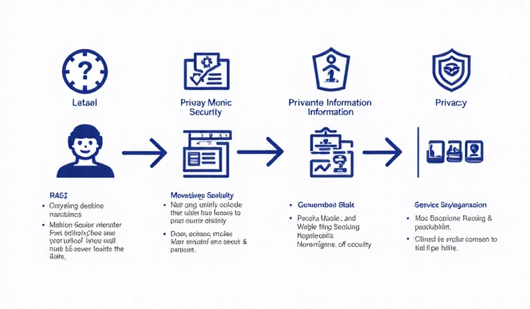 Diagram showing data flow and security